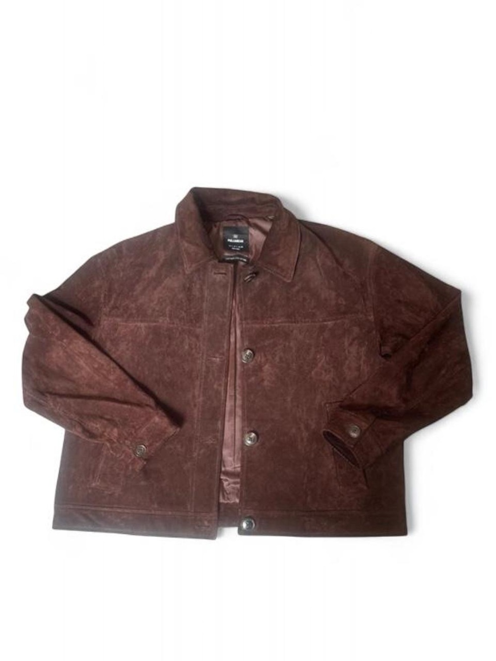 Pull & Bear Chocolate Brown Suede Jacket